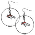 Denver Broncos 2 Inch Hoop Earrings